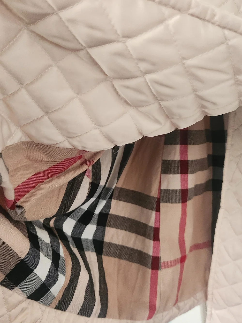 Burberry ivory Quilted Trench Coat - Picture 4 of 11